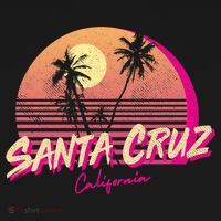 Retro Santa Cruz California Beach Sunset Gift Ornament thumb 1