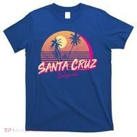 Retro Santa Cruz California Beach Sunset Gift T-Shirt thumb 0