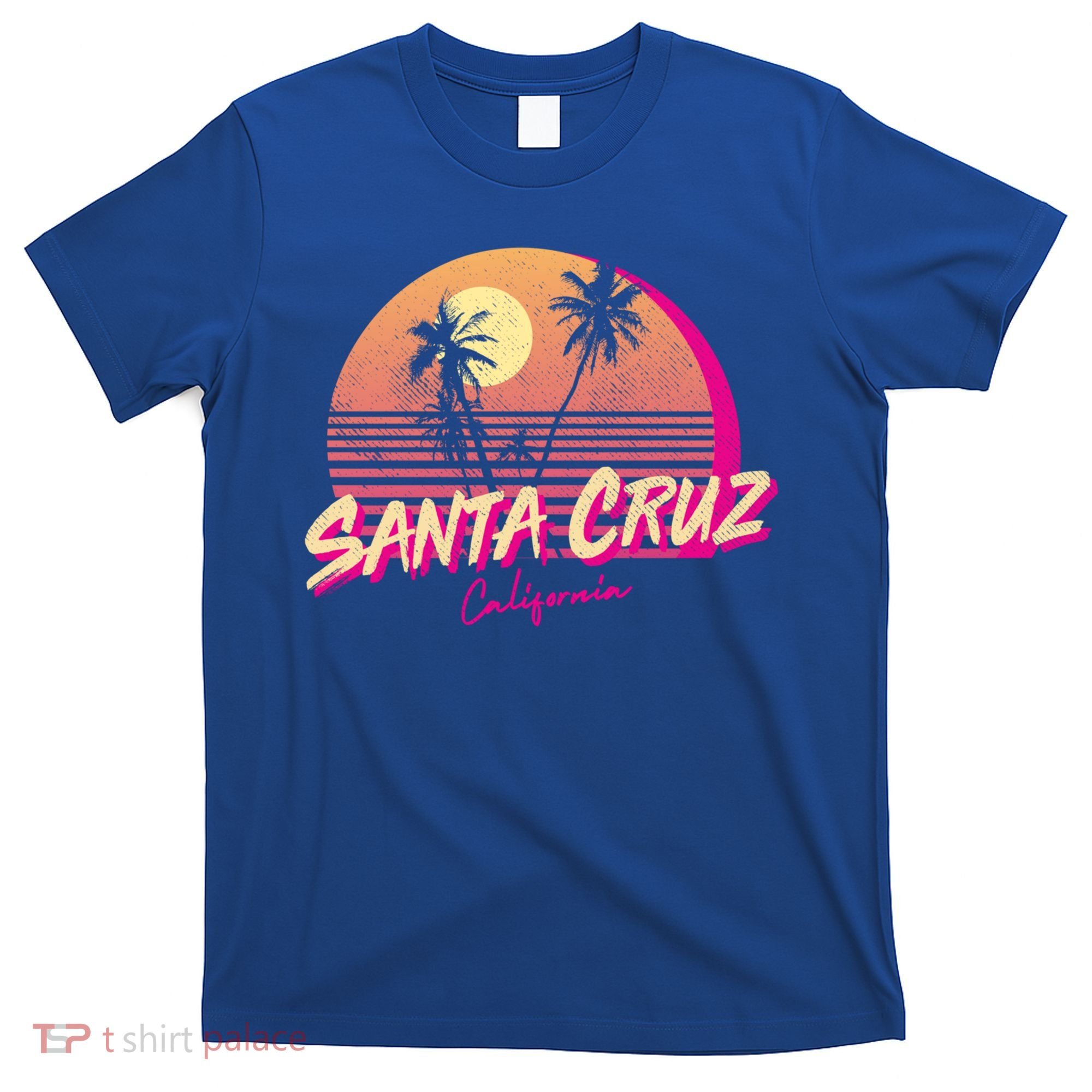 Retro Santa Cruz California Beach Sunset Gift T-Shirt