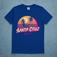 Retro Santa Cruz California Beach Sunset Gift T-Shirt thumb 5