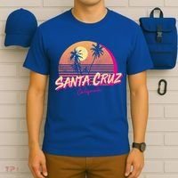 Retro Santa Cruz California Beach Sunset Gift T-Shirt thumb 6