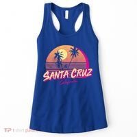 Retro Santa Cruz California Beach Sunset Gift Women's Tank Top thumb 0