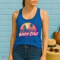 Retro Santa Cruz California Beach Sunset Gift Women's Tank Top thumb 2