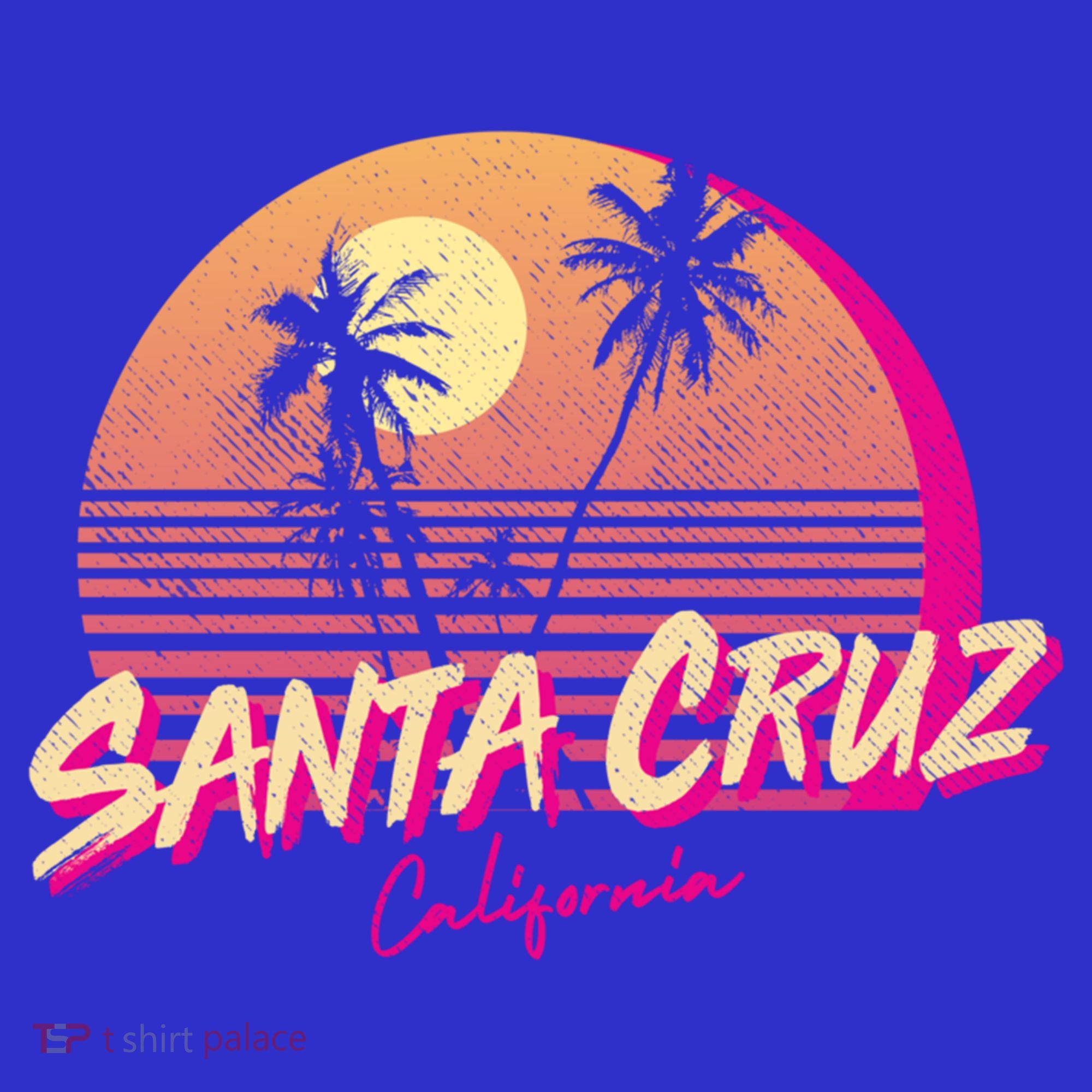 Retro Santa Cruz California Beach Sunset Gift Women's Tank Top