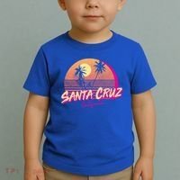 Retro Santa Cruz California Beach Sunset Gift Toddler T-Shirt thumb 2