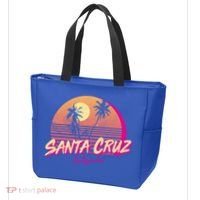 Retro Santa Cruz California Beach Sunset Gift Tote Bag thumb 3