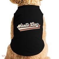Retro Santa Cruz California Saying Surfer Doggie Tank thumb 0