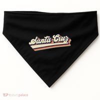Retro Santa Cruz California Saying Surfer USA-Made Doggie Bandana thumb 0