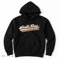Retro Santa Cruz California Saying Surfer Hoodie thumb 0