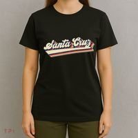 Retro Santa Cruz California Saying Surfer T-Shirt thumb 4