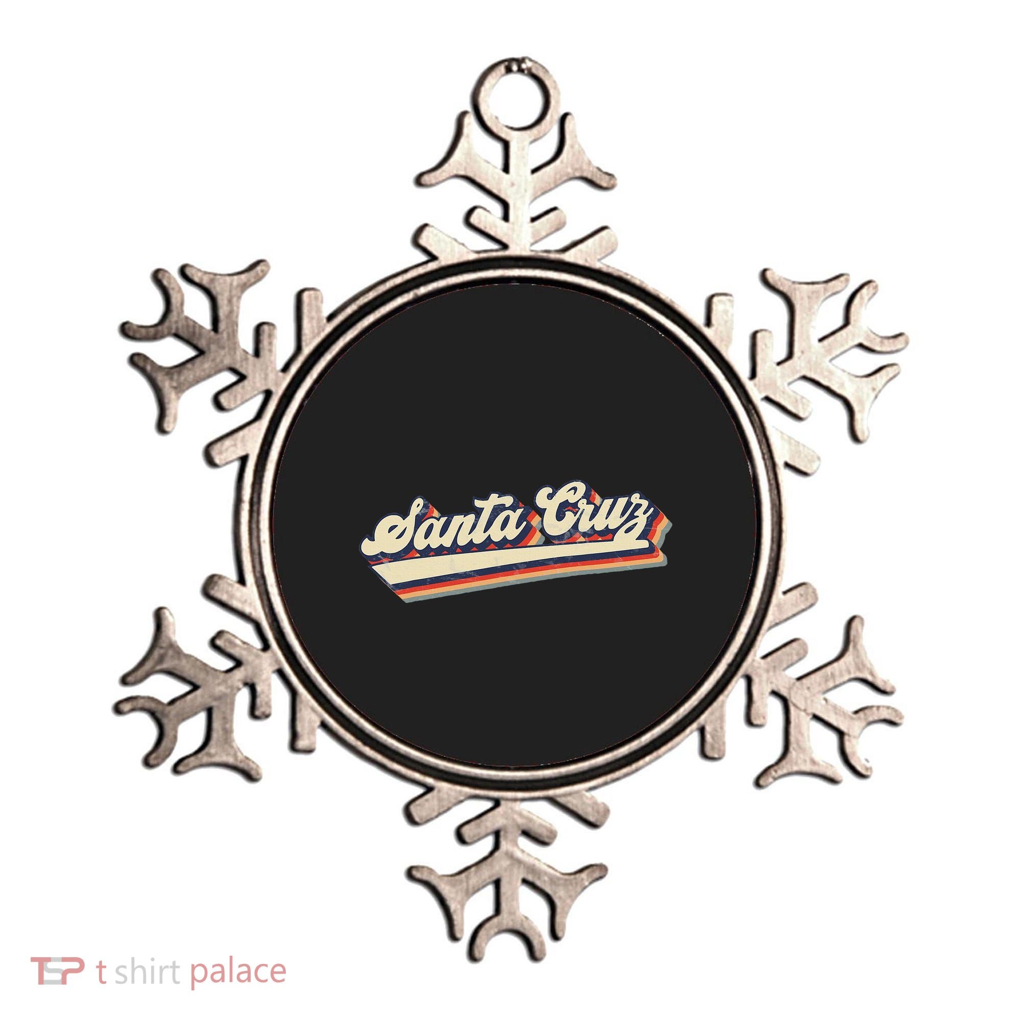 Retro Santa Cruz California Saying Surfer Ornament