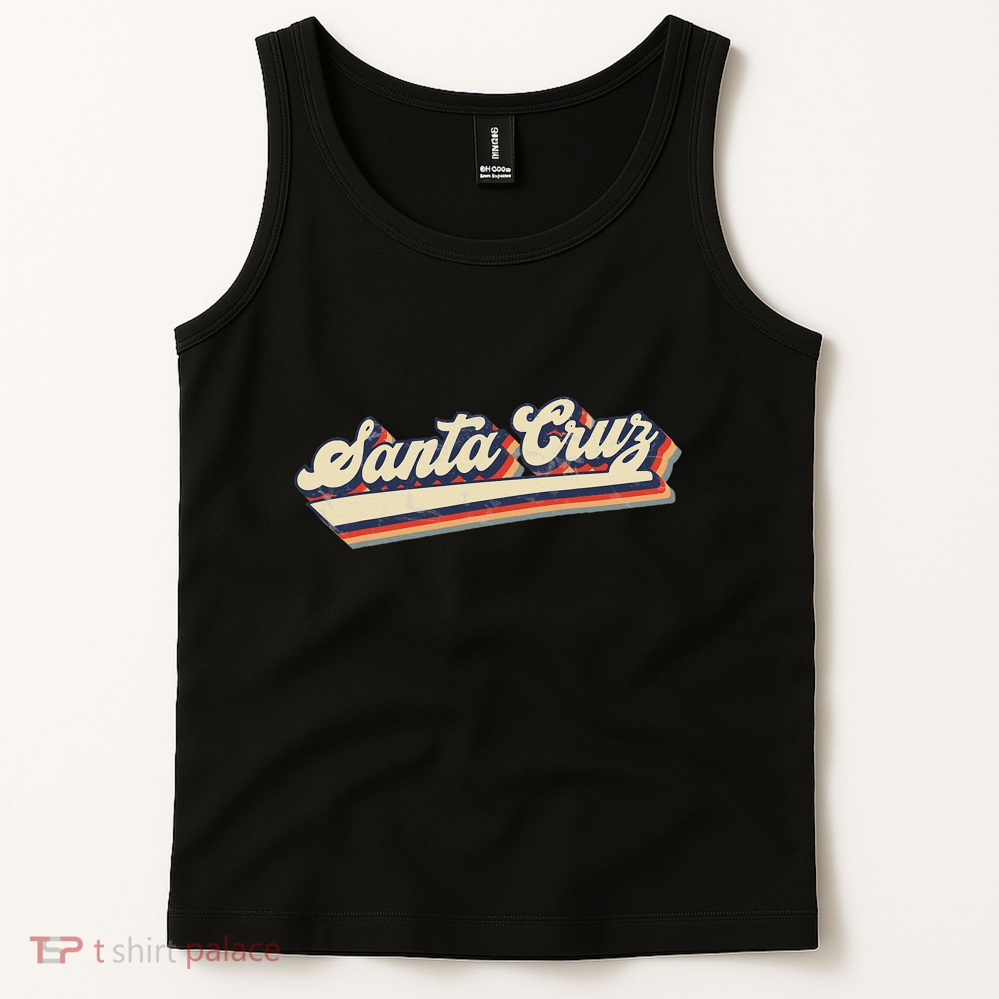 Retro Santa Cruz California Saying Surfer Tank Top