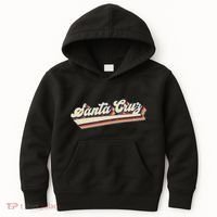 Retro Santa Cruz California Saying Surfer Kids Hoodie thumb 0