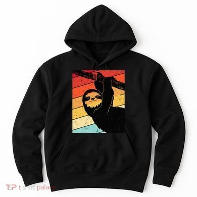 Retro Sloth Cute Sloth Lover Sloth Hoodie