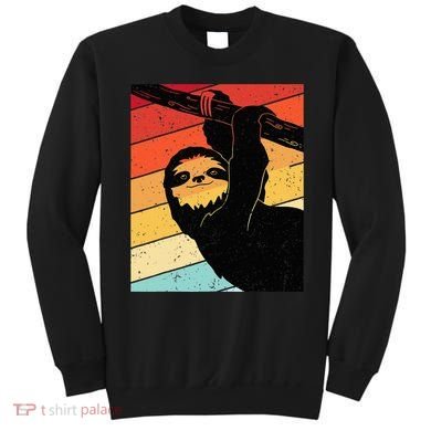 Retro Sloth Cute Sloth Lover Sloth Sweatshirt