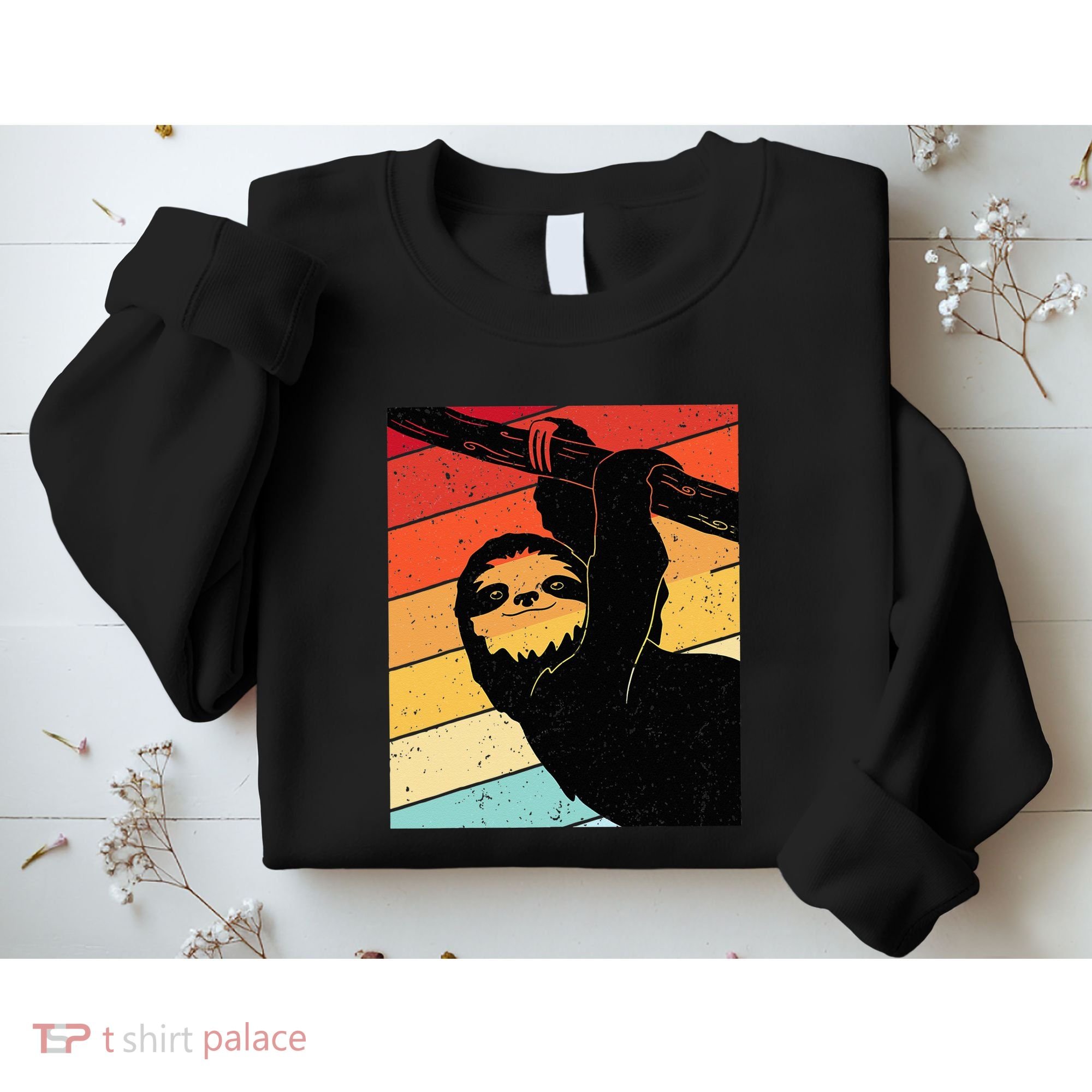 Retro Sloth Cute Sloth Lover Sloth Sweatshirt
