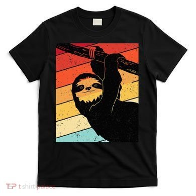 Retro Sloth Cute Sloth Lover Sloth T-Shirt