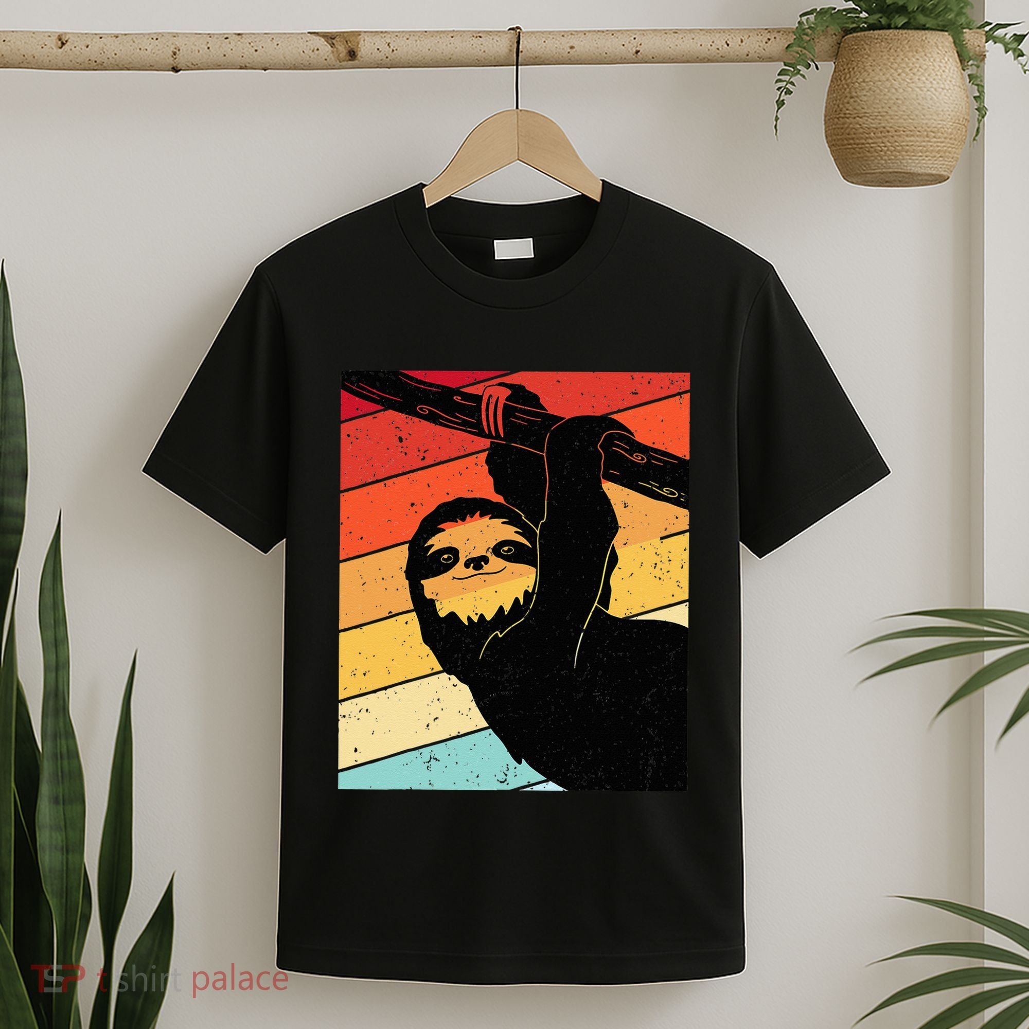 Retro Sloth Cute Sloth Lover Sloth T-Shirt