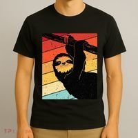 Retro Sloth Cute Sloth Lover Sloth T-Shirt thumb 3