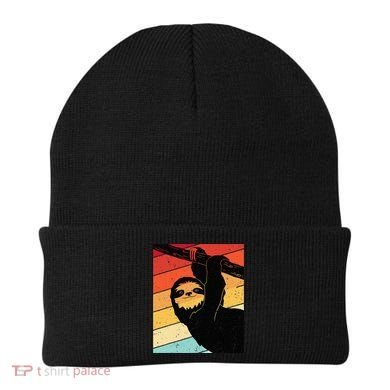 Retro Sloth Cute Sloth Lover Sloth Beanie