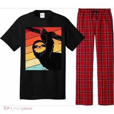 Retro Sloth Cute Sloth Lover Sloth Pajama Set