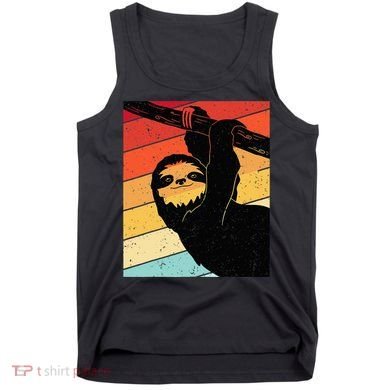 Retro Sloth Cute Sloth Lover Sloth Tank Top