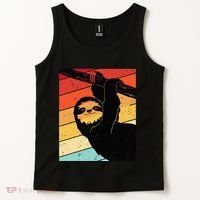 Retro Sloth Cute Sloth Lover Sloth Tank Top thumb 2