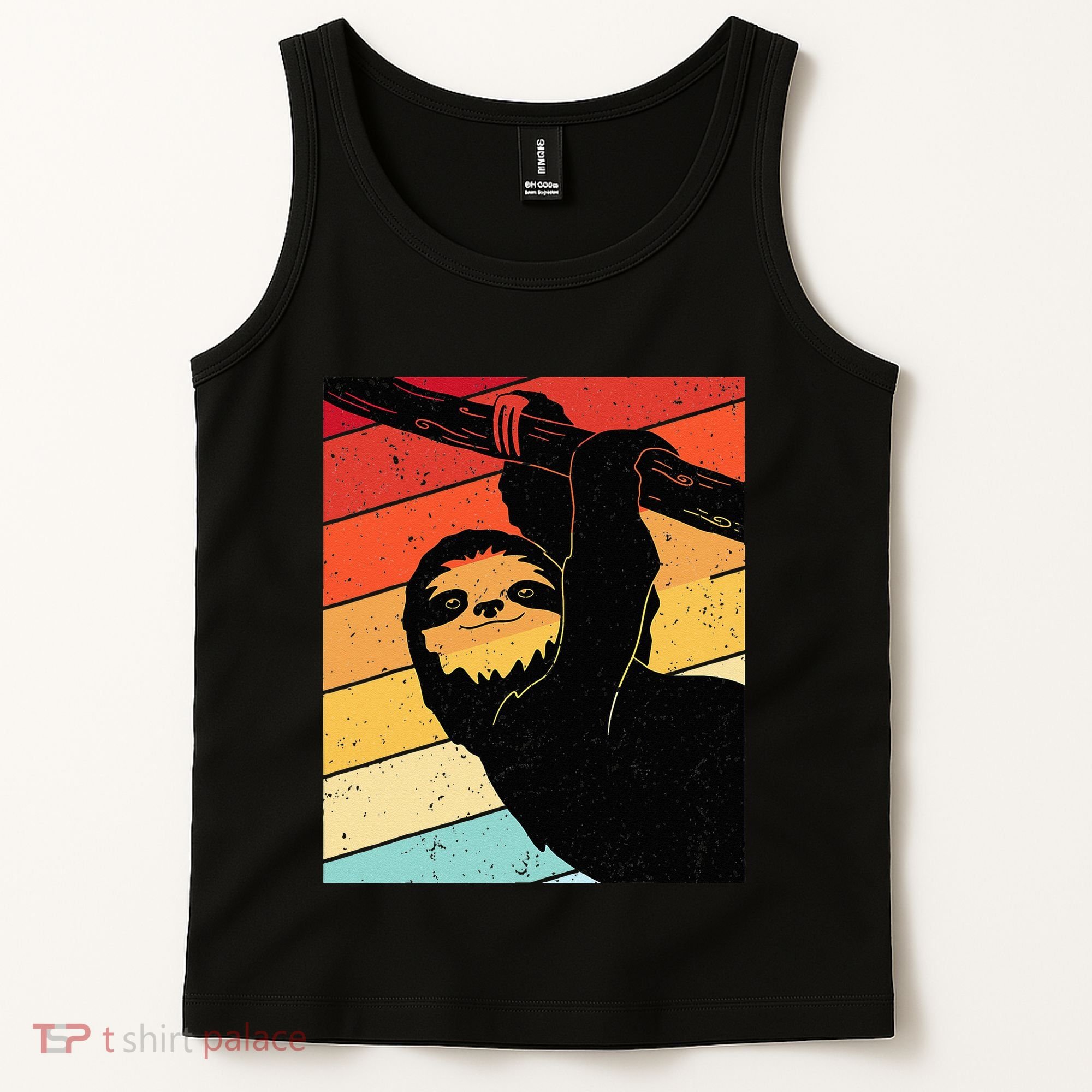 Retro Sloth Cute Sloth Lover Sloth Tank Top