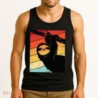 Retro Sloth Cute Sloth Lover Sloth Tank Top thumb 3