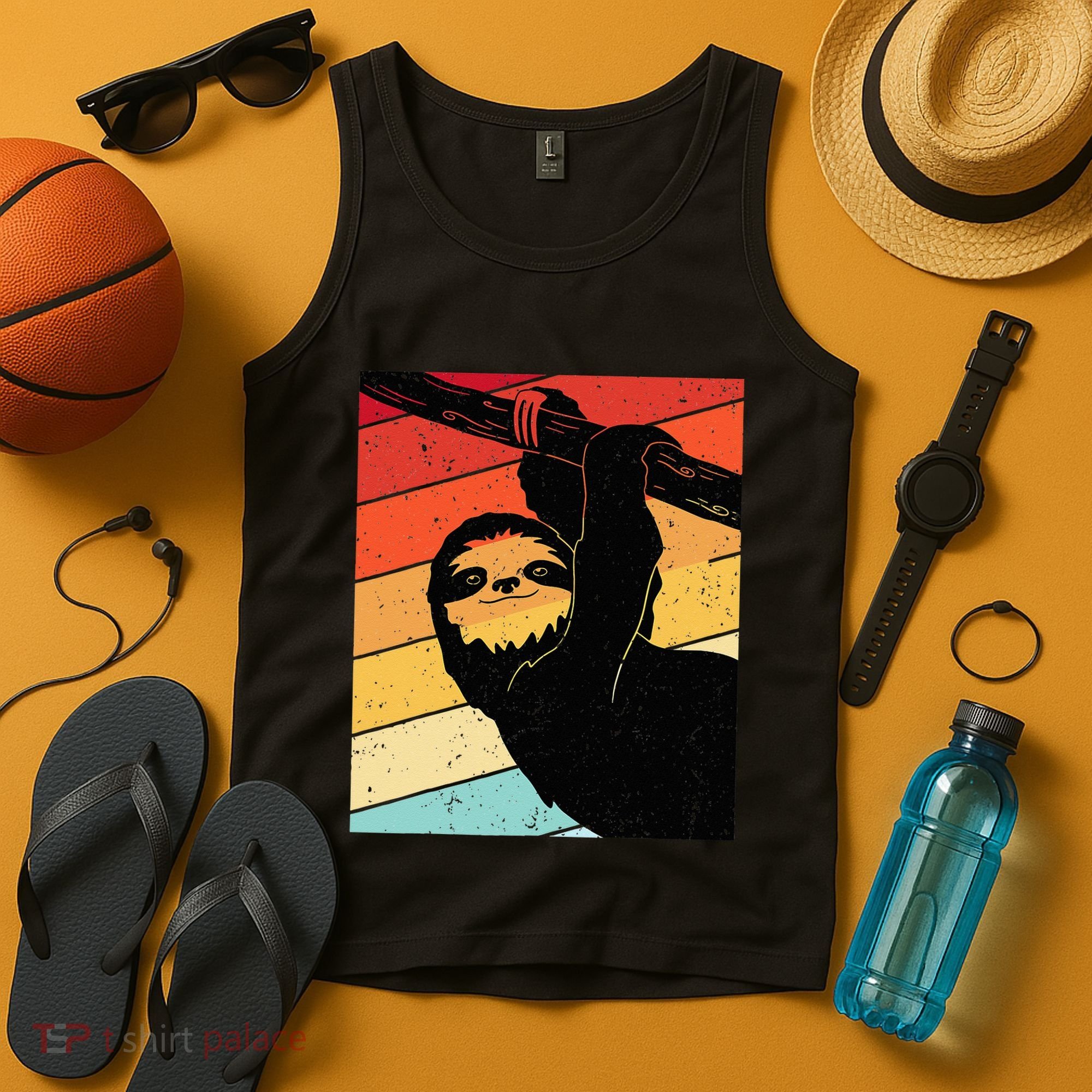 Retro Sloth Cute Sloth Lover Sloth Tank Top