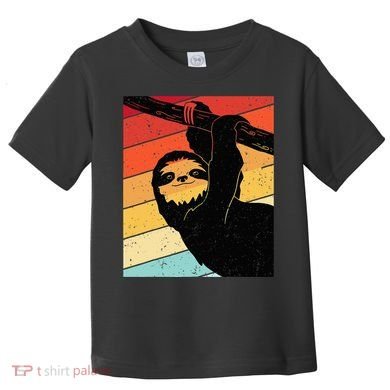 Retro Sloth Cute Sloth Lover Sloth Toddler T-Shirt