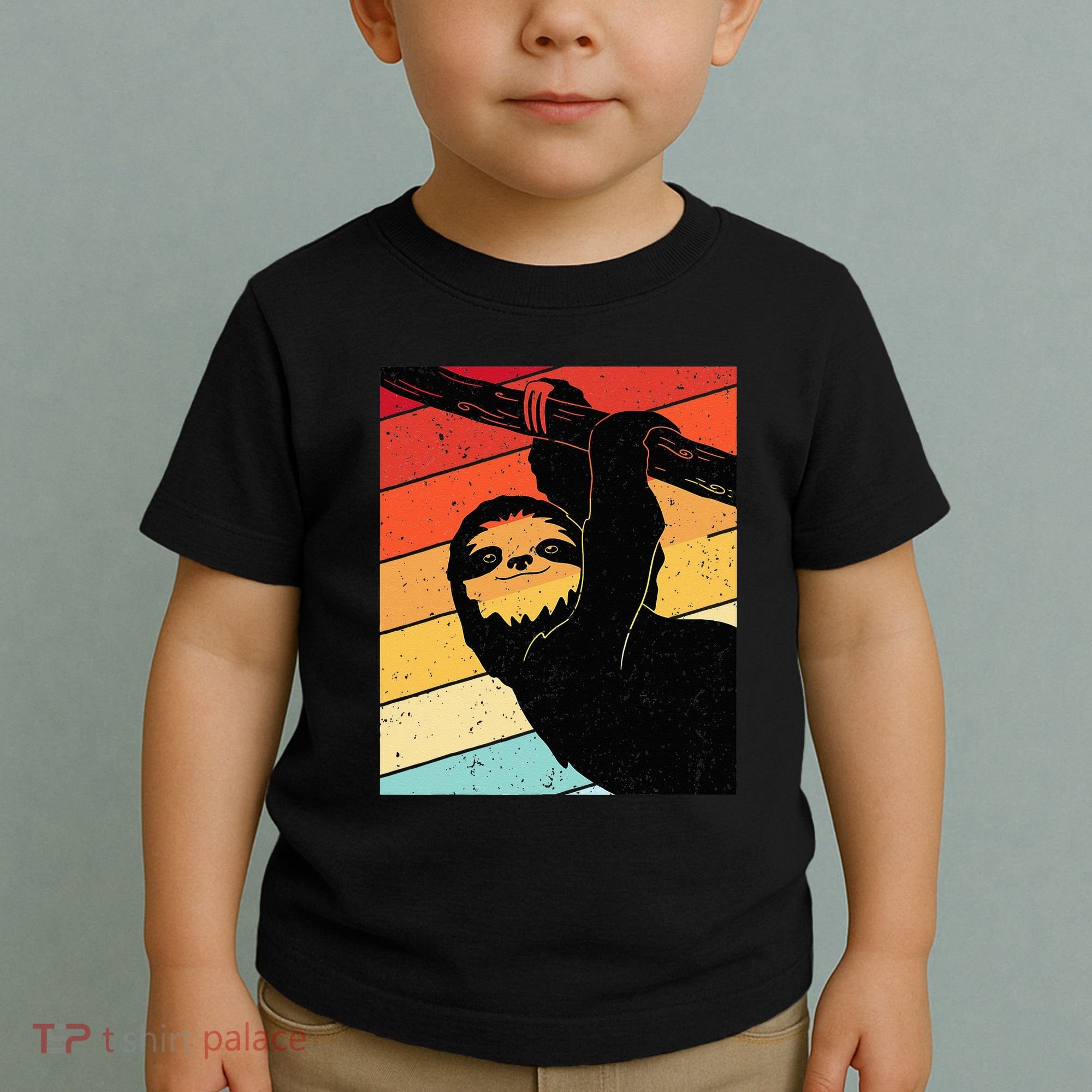 Retro Sloth Cute Sloth Lover Sloth Toddler T-Shirt