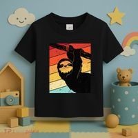 Retro Sloth Cute Sloth Lover Sloth Toddler T-Shirt thumb 3