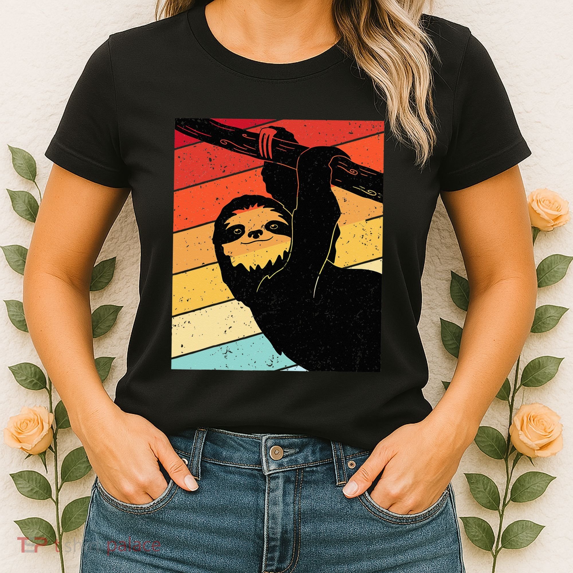 Retro Sloth Cute Sloth Lover Sloth Women's T-Shirt