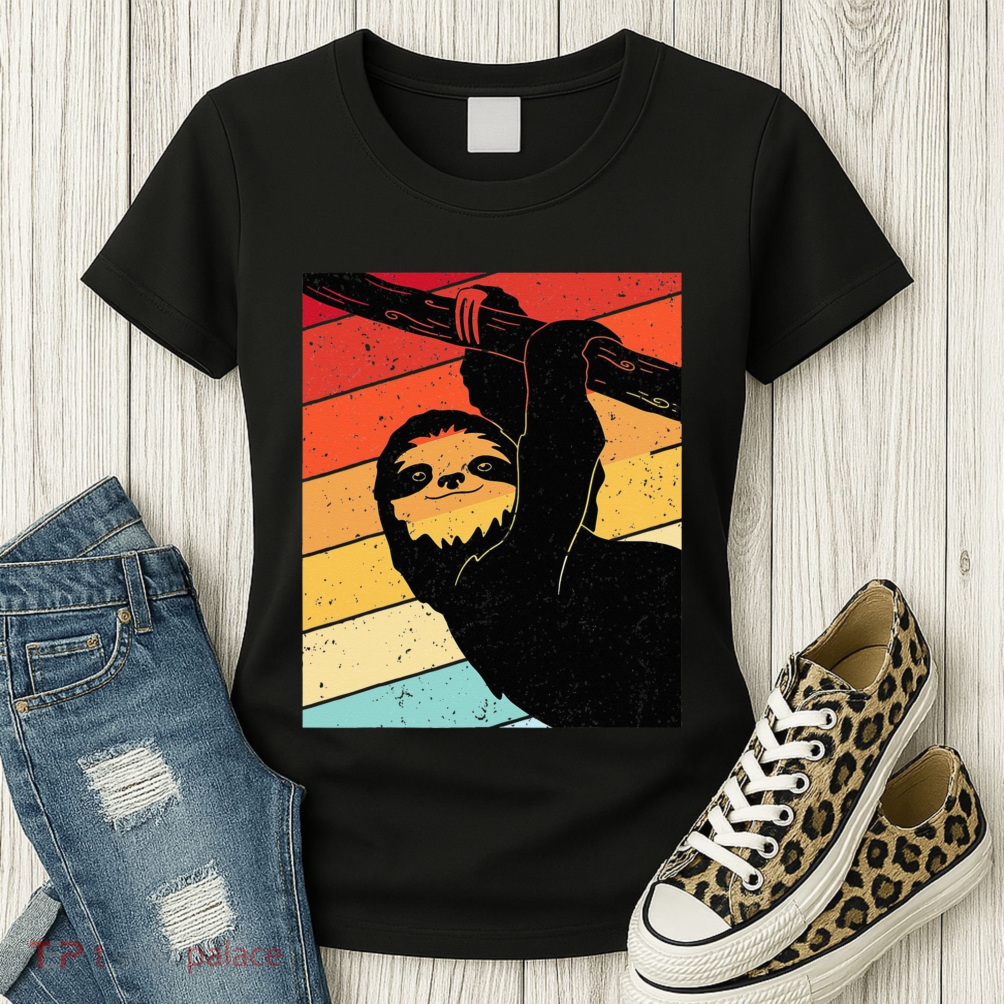 Retro Sloth Cute Sloth Lover Sloth Women's T-Shirt