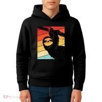 Retro Sloth Cute Sloth Lover Sloth Kids Hoodie thumb 4