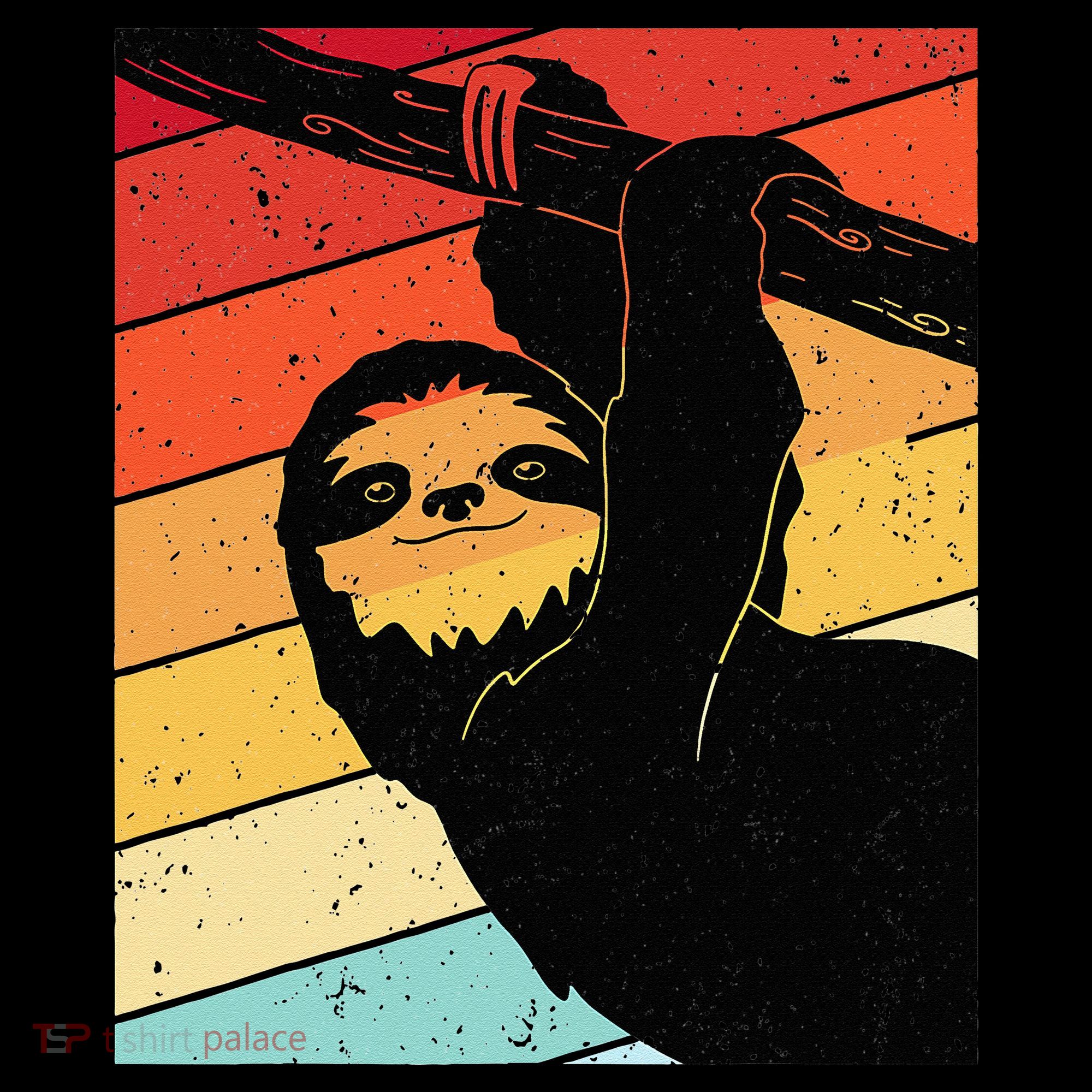 Retro Sloth Cute Sloth Lover Sloth Kids T-Shirt