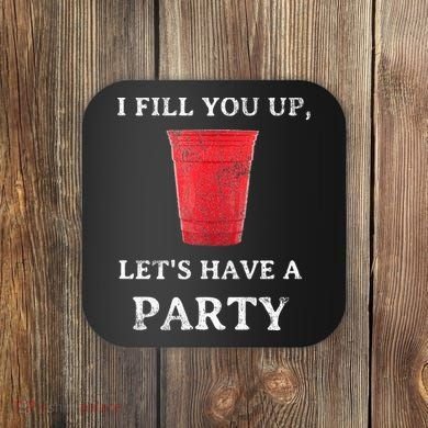 Red Solo Cup Summer Drinking Song Party Coaster
