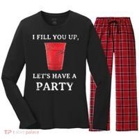 Red Solo Cup Summer Drinking Song Party Women's Long Sleeve Flannel Pajama Set  thumb 0