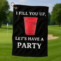 Red Solo Cup Summer Drinking Song Party Golf Towel thumb 1