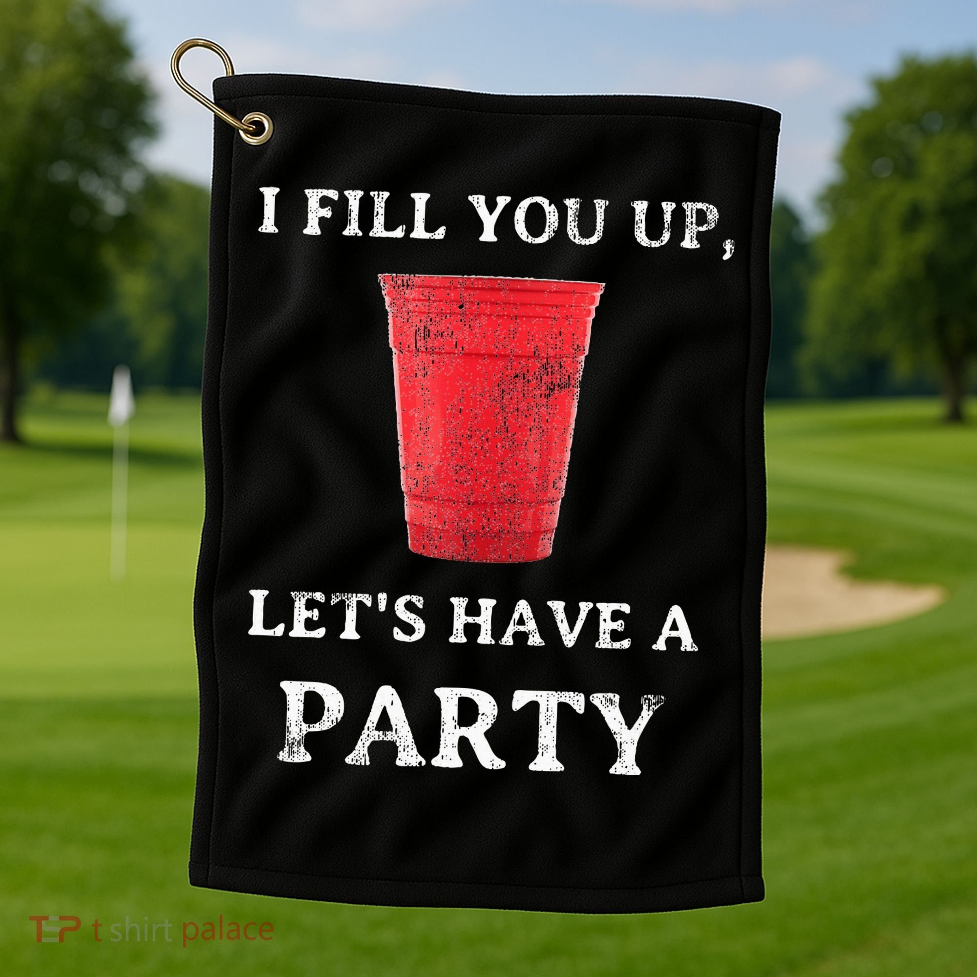 Red Solo Cup Summer Drinking Song Party Golf Towel
