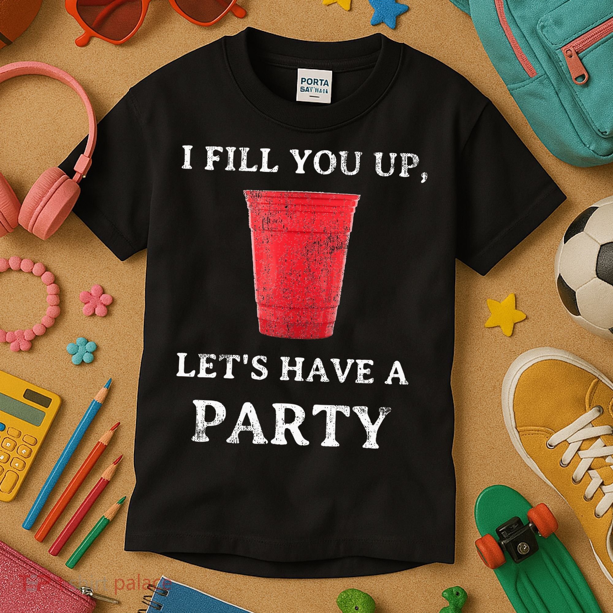 Red Solo Cup Summer Drinking Song Party Kids T-Shirt