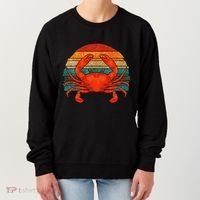 Retro Seafood Crab Lover Crabbing Sea Animal Crab Women's Sweatshirt thumb 0