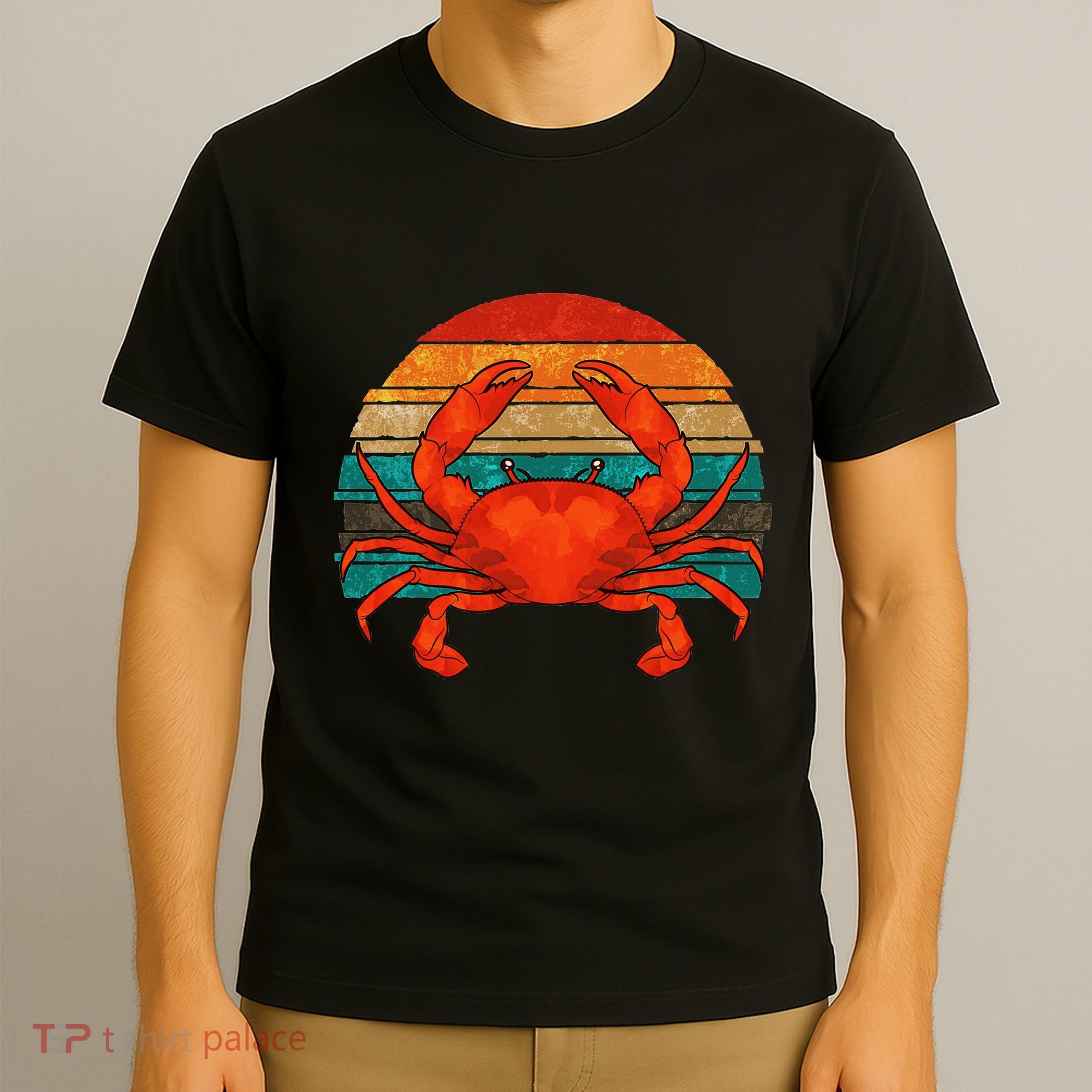 Retro Seafood Crab Lover Crabbing Sea Animal Crab T-Shirt