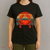 Retro Seafood Crab Lover Crabbing Sea Animal Crab T-Shirt thumb 4
