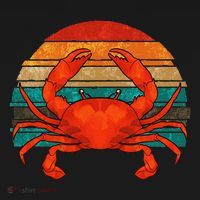Retro Seafood Crab Lover Crabbing Sea Animal Crab Baby Bodysuit thumb 2