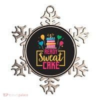 Ready Sweat Cake Wo Gym Fitness Workout Birthday Gift Ornament thumb 0