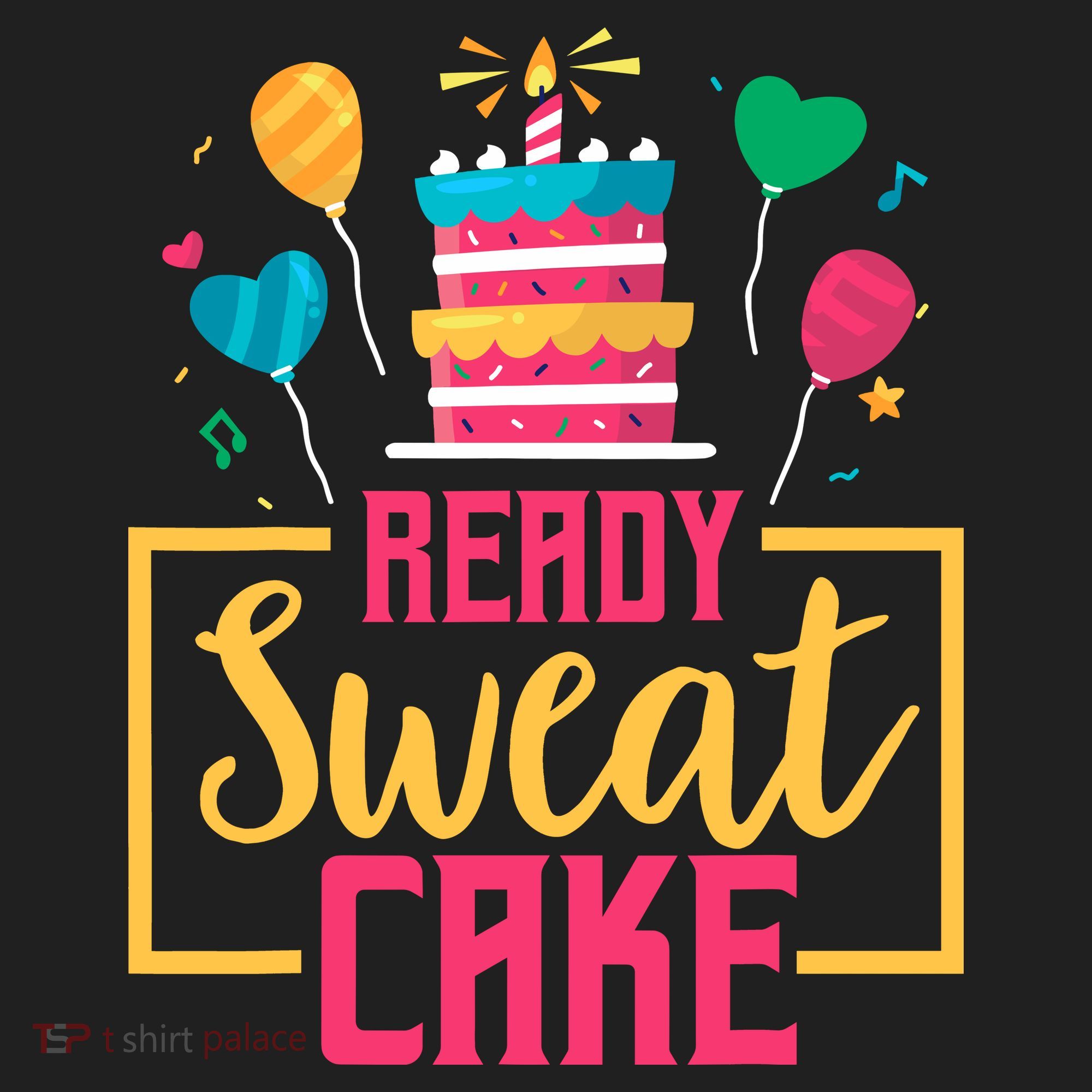 Ready Sweat Cake Wo Gym Fitness Workout Birthday Gift Golf Towel