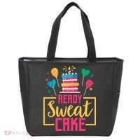 Ready Sweat Cake Wo Gym Fitness Workout Birthday Gift Tote Bag thumb 0