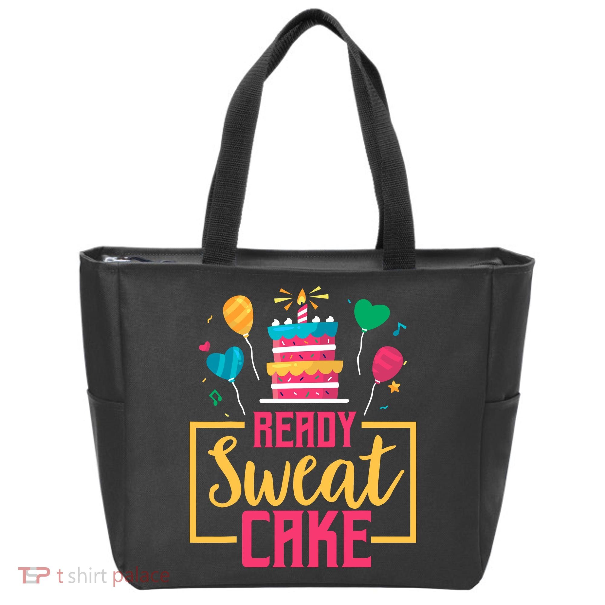 Ready Sweat Cake Wo Gym Fitness Workout Birthday Gift Tote Bag